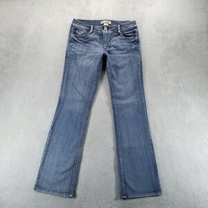 Democracy Jeans Womens 8 Blue Revolution Boot Bootcut Low Rise Medium Wash